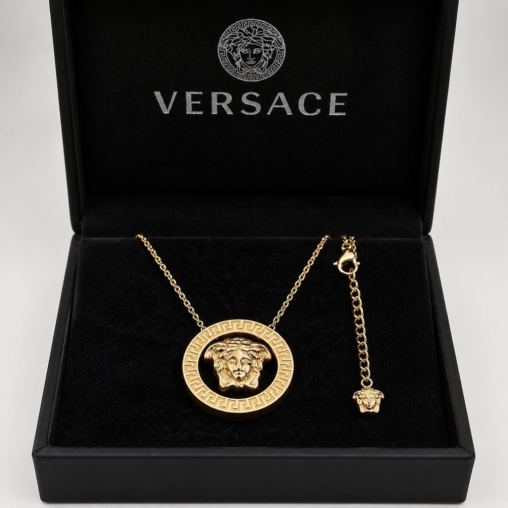 Versace Bold Statement Necklace Style 1 | New with Box - Picture 2 of 9